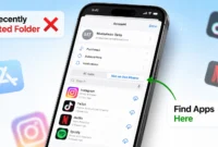 iPhone showing App Store Not on this iPhone section to find recently deleted apps without Recently Deleted folder
